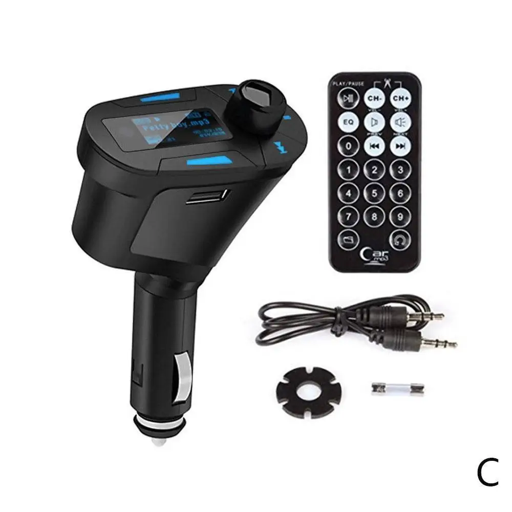 blue Автомобильный Bluetooth USB2.0 Автомобильный MP3-плеер Bluetooth передатчик приемник беспроводной стерео аудио музыкальный адаптер автомобильный - Формат цифровых медиаданных: blue