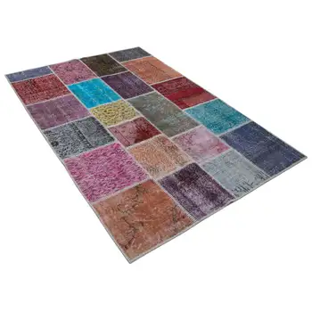 

147x205 Cm Multicolor Handmade Patchwork Rug-5x7 Ft