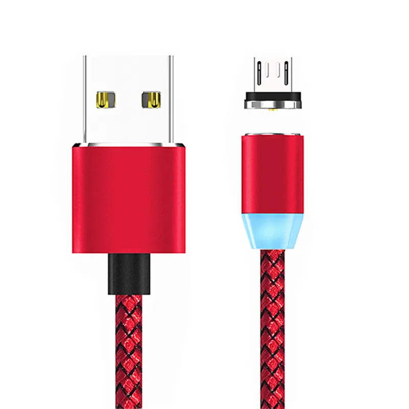 red Micro Cable 2.1A USB зарядное устройство EU Plug Быстрая зарядка для Motorola Moto c G3 G4 G5 G5s Plus G6 Play E3 power E4 E5 Супра зарядное устройство магнитный кабель - Цвет: red Micro Cable