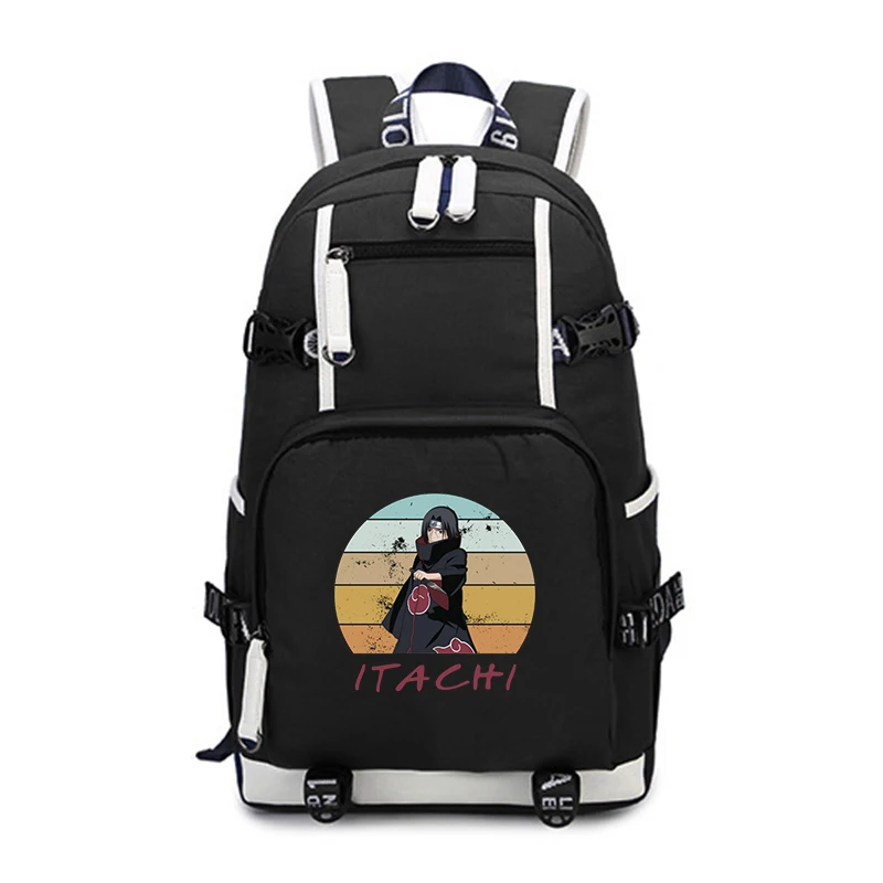 Наруто Аниме Рюкзак Mochila Feminina Какаши Итачи школьные сумки для подростков девочек мужчин женщин Дорожные сумки большой рюкзак для ноутбука