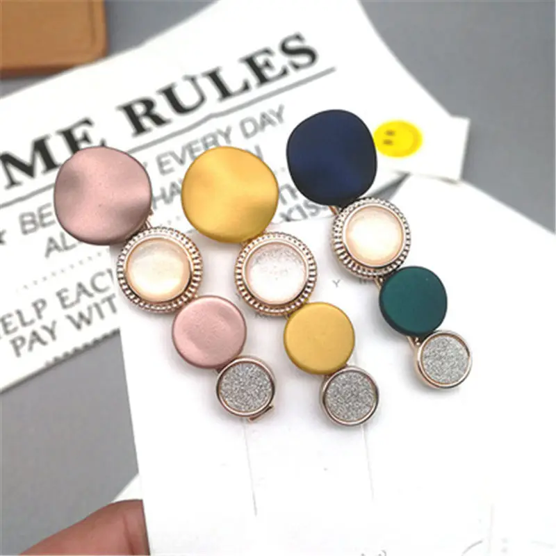 

Fashion Korea Popular Gem Hairpin Women Hair Clips Barrette Snap Accessories Part for Girls Hairgrip Hairclip Headwear Headdress