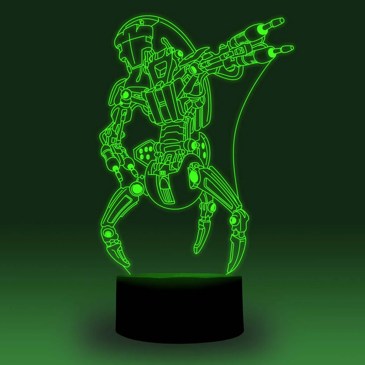 NiteApps 3D Звездные войны дроидека эсминец Droid ночник настольная лампа иллюзия Лампа подарок на день рождения приложение/сенсорный контроль