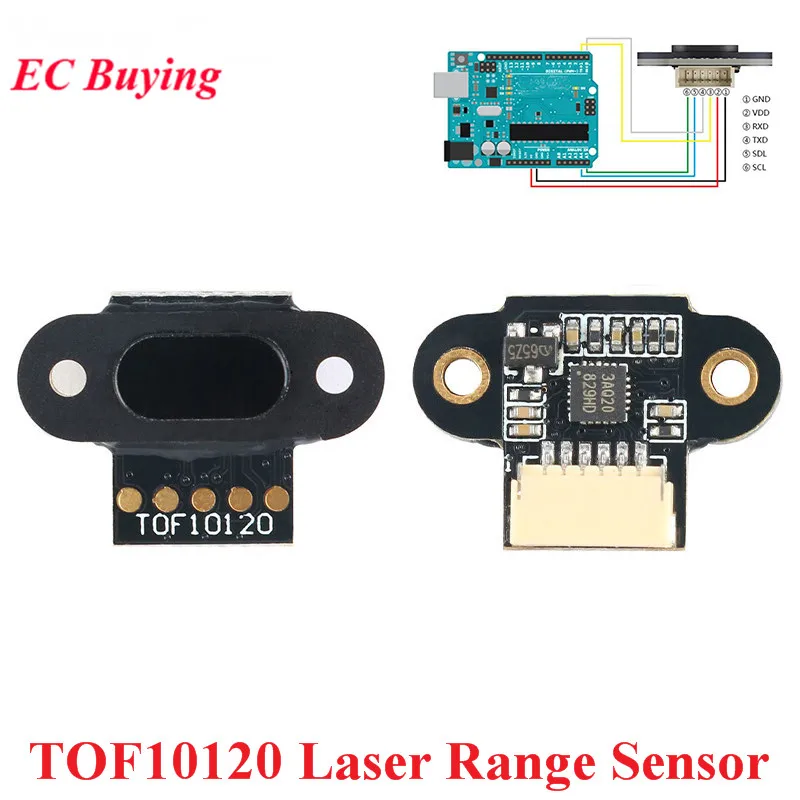 Модуль датчика расстояния 10 180 см TOF10120 модуль RS232 интерфейс UART I2C выход IIC 3 5 в для