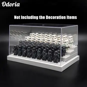 

Odoria Acrylic Display 4 Steps Box/Showcase (24.2x15.7x13 cm) Dustproof for Brick Building Block