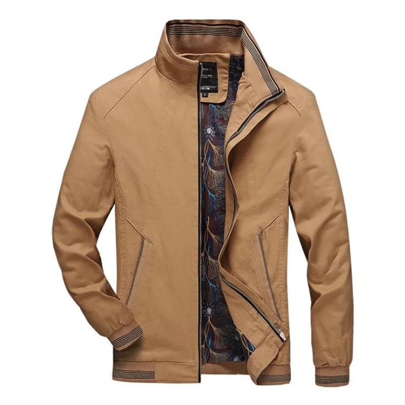 

Autumn Winter 2022 Men's Jackets Cotton Casual Solid Slim Bomber Golf Overcoat High Quality Jacket Men chaqueta hombre M-4XL