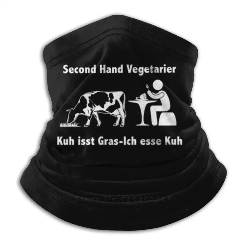 Бандана-шарф из секонд-хенда для вегетарианцев корова ест траву я еду немецкий