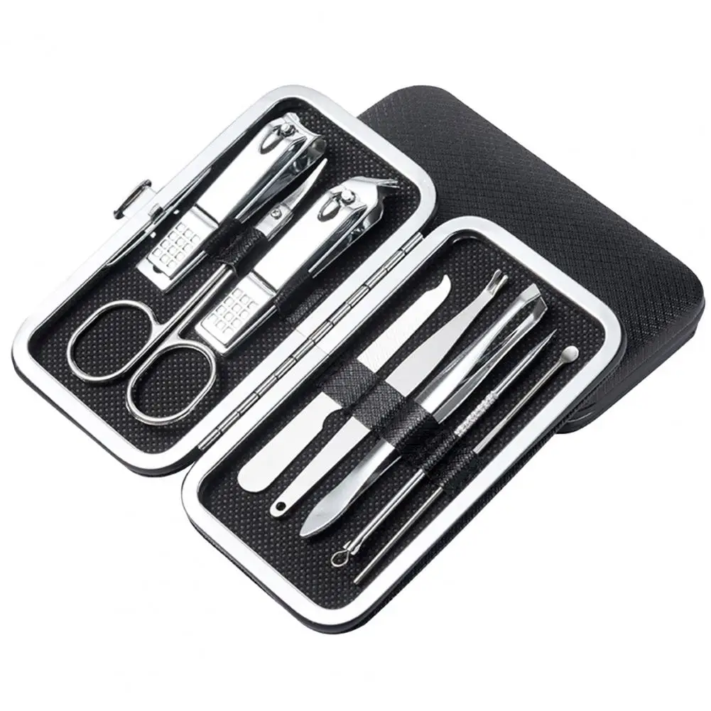 Nail Clipper Set Nail Clipper Nail Care Kit Nail Scissors Set Nail Clippers Manicure Pedicure Kit Manicure Set Manicure Sets Manicure Nail Clipper Set Nail Clippers Kit 1 Set Professional Manicure Cutters Compact Stainless Steel Comfortable Case Manicure Kit Pedicure Supplies
