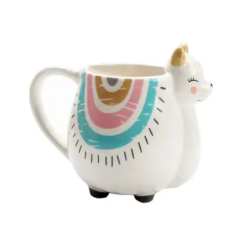 

HOMIE 450ML 3D Animal Coffee Mug animal mug Alpaca Stereo Handle Coffee Mugs Animal Cups and Mugs Creative Mark Drinkware Mother