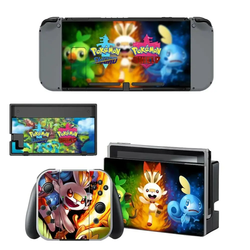 YSNS1859 Наклейка Pokemon Go Sword Shield, Виниловая наклейка для nintendo Switch, наклейка для Kind Switch NS, консоль и контроллер Joy-Con - Цвет: YSNS1859