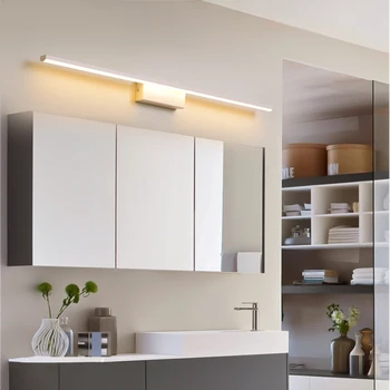 

NEO Gleam Modern LED Mirror light For Bathroom Bedside Modern Mirror Front lamp Matte Black/White Finished Mirror Lamp AC90-260V