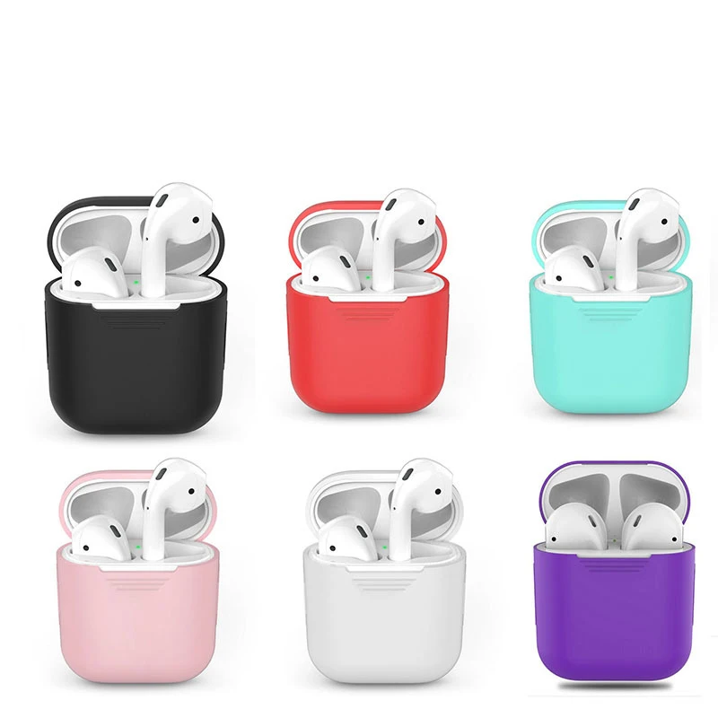 

1PCS TPU Silicone Bluetooth Wireless Earphone Case For AirPods Protective Cover Skin Accessories for Apple Airpods Charging Box