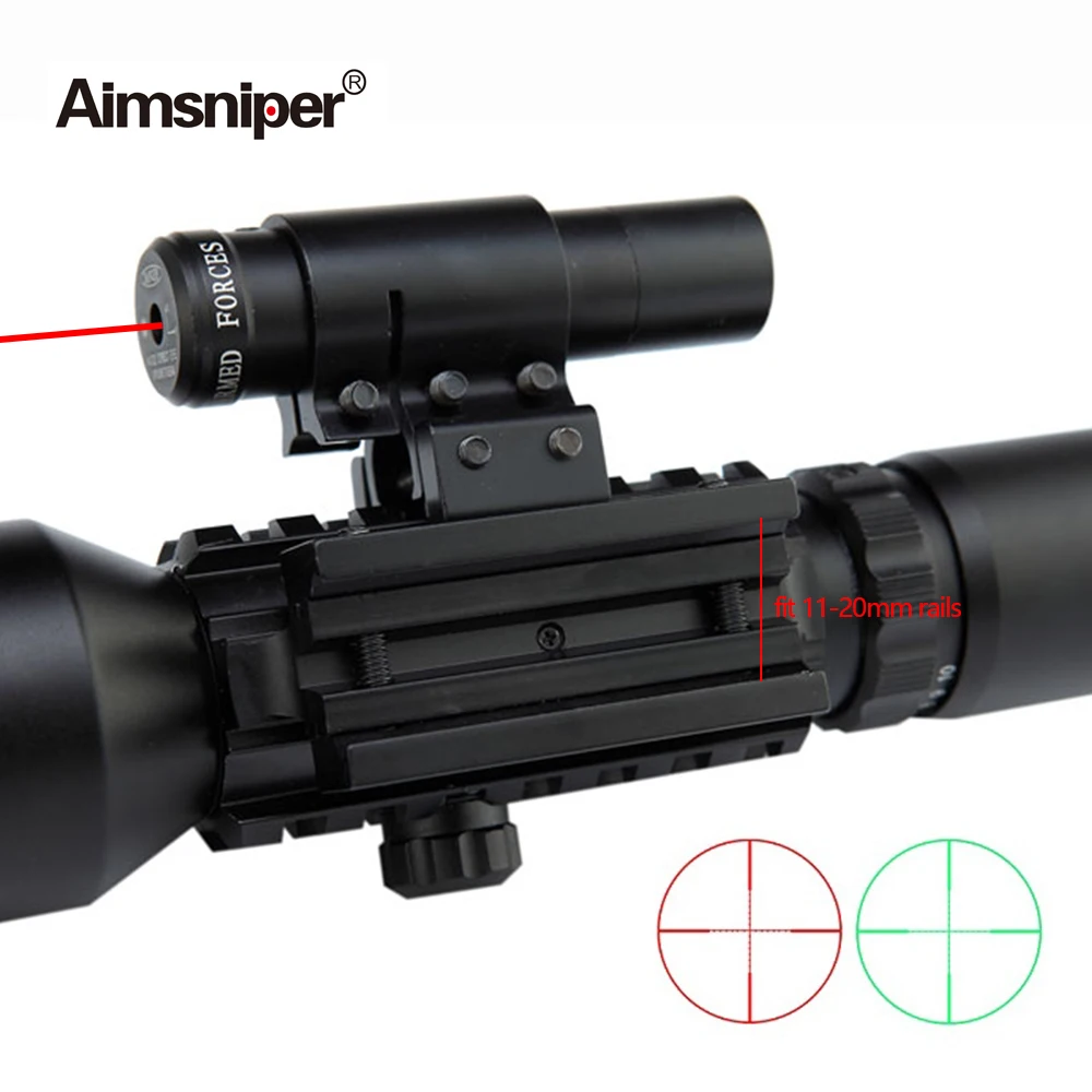 Aimsniper M9 3 10X42EG охотничья оптика рефлекторный прицел с красным лазером красный