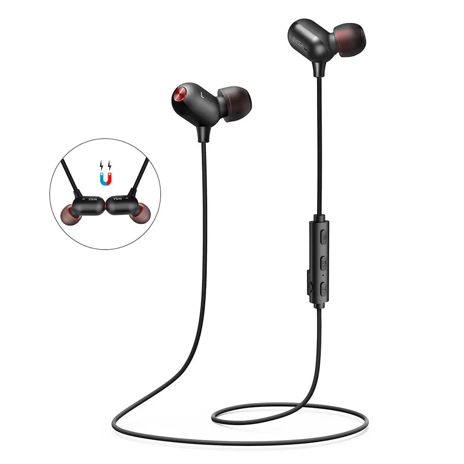 EKSA гарнитура Bluetooth наушники BT4.1 беспроводная 100 мАч IPX 7 с шумоподавлением