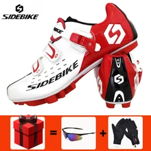 SIDEBIKE/Обувь для велоспорта; sapatilha ciclismo; Мужская и женская обувь для велоспорта; кроссовки для гонок и горного велосипеда; Профессиональные самозакрывающиеся кроссовки