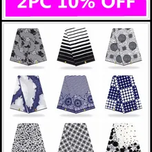 Lastest ESEWING Анкара Африканский Воск печатная ткань хлопок 6 ярдов для шитья восковое платье Гана Нигерия восковая ткань