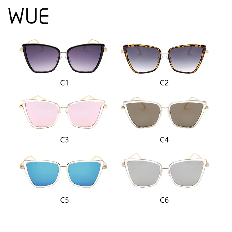 Новые брендовые дизайнерские солнцезащитные очки Cateye, женские винтажные металлические очки, зеркальные ретро очки Lunette De Soleil Femme UV400