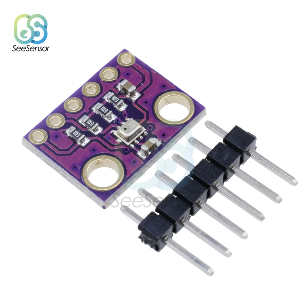 Датчик атмосферного давления I2C SPI BMP280 3,3 В, цифровой Барометрический датчик высоты, высокоточный атмосферный модуль, замена BMP180 для arduino - изображение