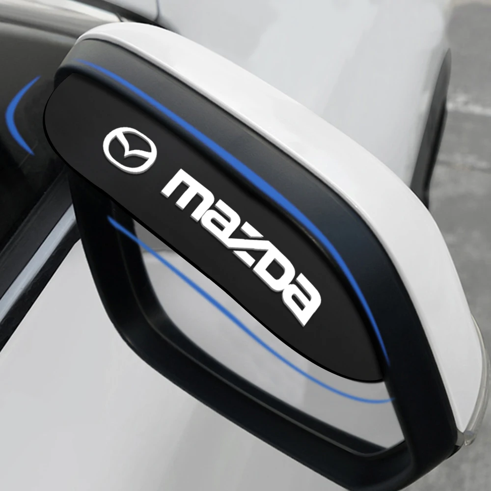 

1Pair PVC Car Rearview Mirror Rainproof Eyebrow Cover For MAZDA ATENZA Axela 2 3 CX6 CX-5 CX4 CX3 CX-8 CX-30 MX-5 CX-9 2019 2015