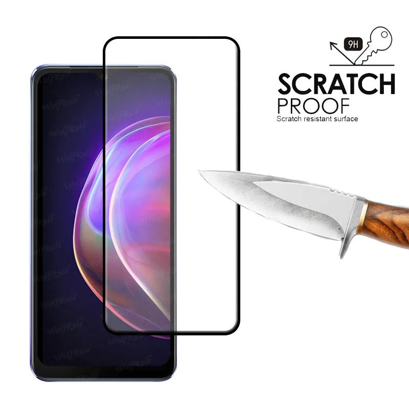 mobile protector 4-in-1 For Vivo V21 Glass For ViVo V21 Tempered Glass Full Protective Screen Protector For Vivo V20 V20 SE V21 V21E Lens Glass phone glass protector