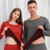 Conjunto de ropa interior térmica gruesa para hombre y mujer, calzoncillos largos de terciopelo grueso, ropa térmica cálida, traje de invierno, Villus ► Foto 2/6