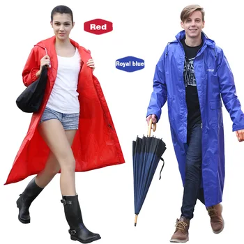 

Waterproof Trench Coat Poncho Double-layer Rain Coat Women Rainwear Rain Gear Poncho Rainfreem Impermeable Raincoat Men CC50YY