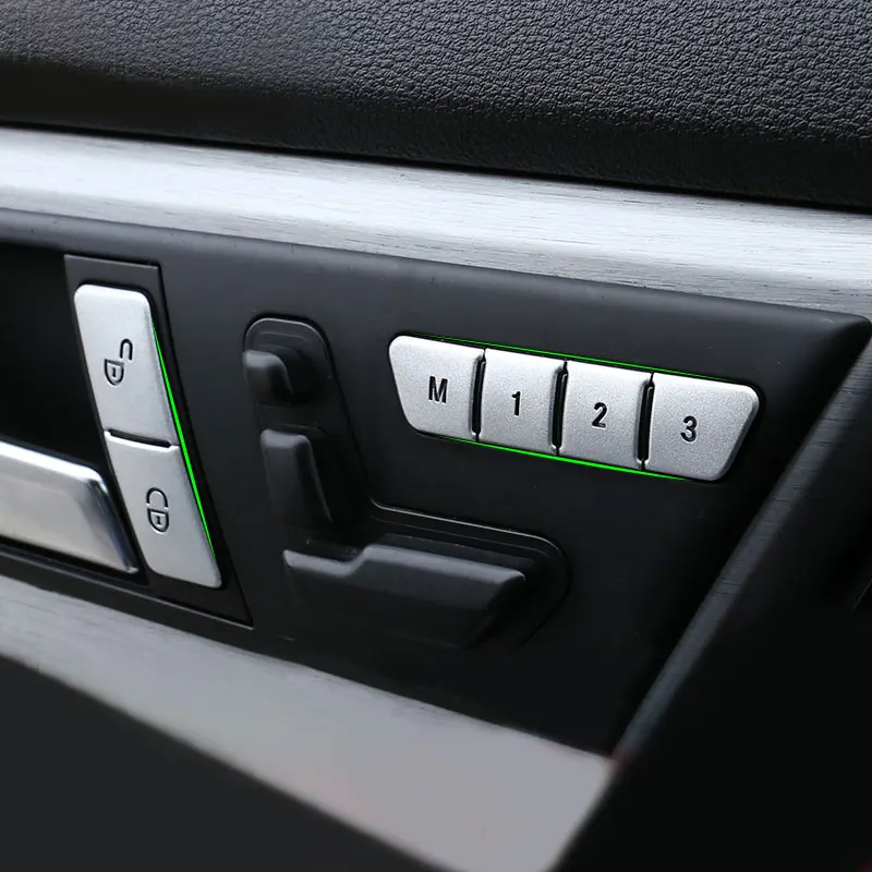 12pcs Car Window Glass Lift Switch Seat Door Lock Button Cover Trim For Mercedes Benz A/B/C/E/GLA/CLA/GLK/GLE Class W204 W212 | Автомобили