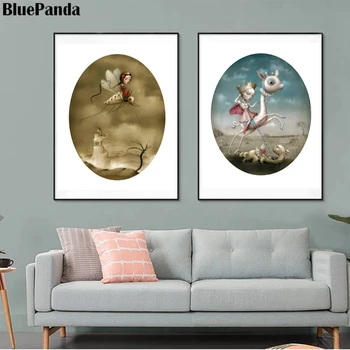 

Nicolettas Ceccolies With Home Girl Picture Wall Art HD Prints Canvas Painting Background Home Decoration Artwork Poster