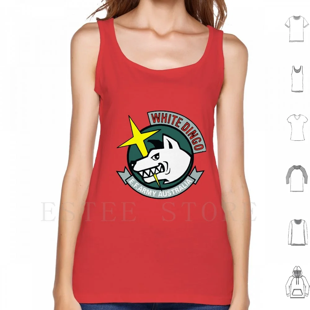 Bianco Dingo Team Canotte Gilet Bianco Dingo White Dingo Team Logo Gunpla Mecha Australia Plamo 0079 Eff Mobile Suit