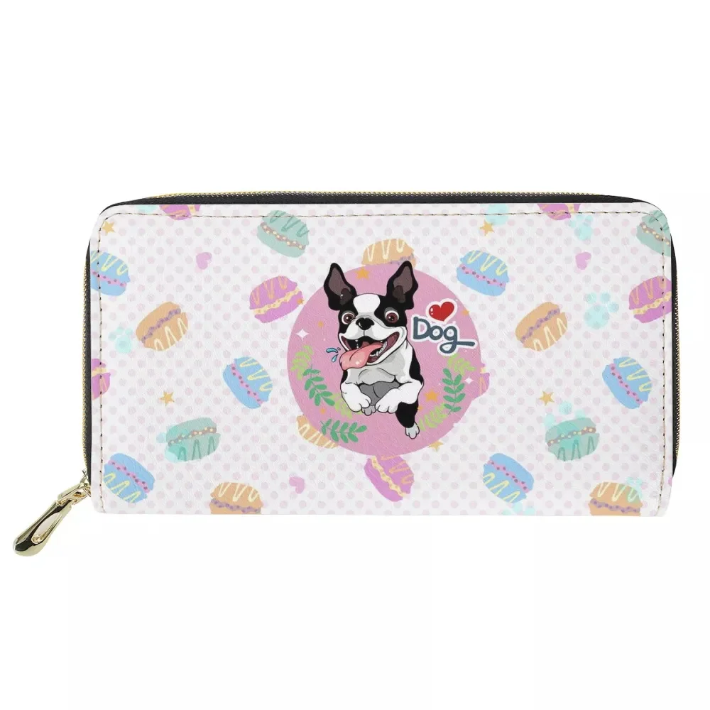 Hycool Vip Luxury Bag Designer Donuts Dog Pattern Card Holder Frizioni Logo Personalizzato Brand Long Zipper Borse Di Lusso Da Donna