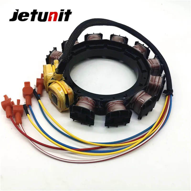 JETUNIT подвесной 9 Ампер Статор для ртути 30-85hp 9 ампер 3 и 4 цилиндра 398-5454 A21 A22 A24 A25 A26 174-5454K1