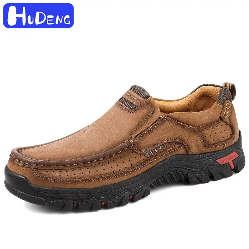 Size6.5-14 Туфли из натуральной кожи Мужская, из бычьей кожи Повседневное Уличная обувь для мужчин Высокое качество на шнуровке мужские роскошные кожаные туфли