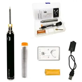 

7/8PCS 5V USB Soldering Iron Wireless Charging Soldering Station Mini Portable Battery Solder Iron with Welding Tools Kit