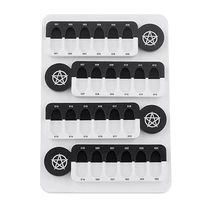 Nail Art цветная контрастная карта+ советы фоторамка, дисплей съемные магнитные наклейки для УФ-гель для ногтей 24 цвета