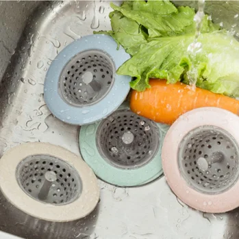 

Silicone Kitchen Fruit Residue Filters Floor Drain Hair Stopper Bathtub Plug Bathroom Kitchen Basin Sink Strainer Hair Catcher