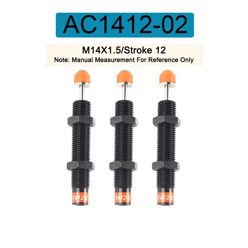 

AC1412-02 12mm AC Strok Pneumatic Hydraulic Shock Absorbe Oil Buffer Automatic Compensation Type Hydraulic Buffer High Quality