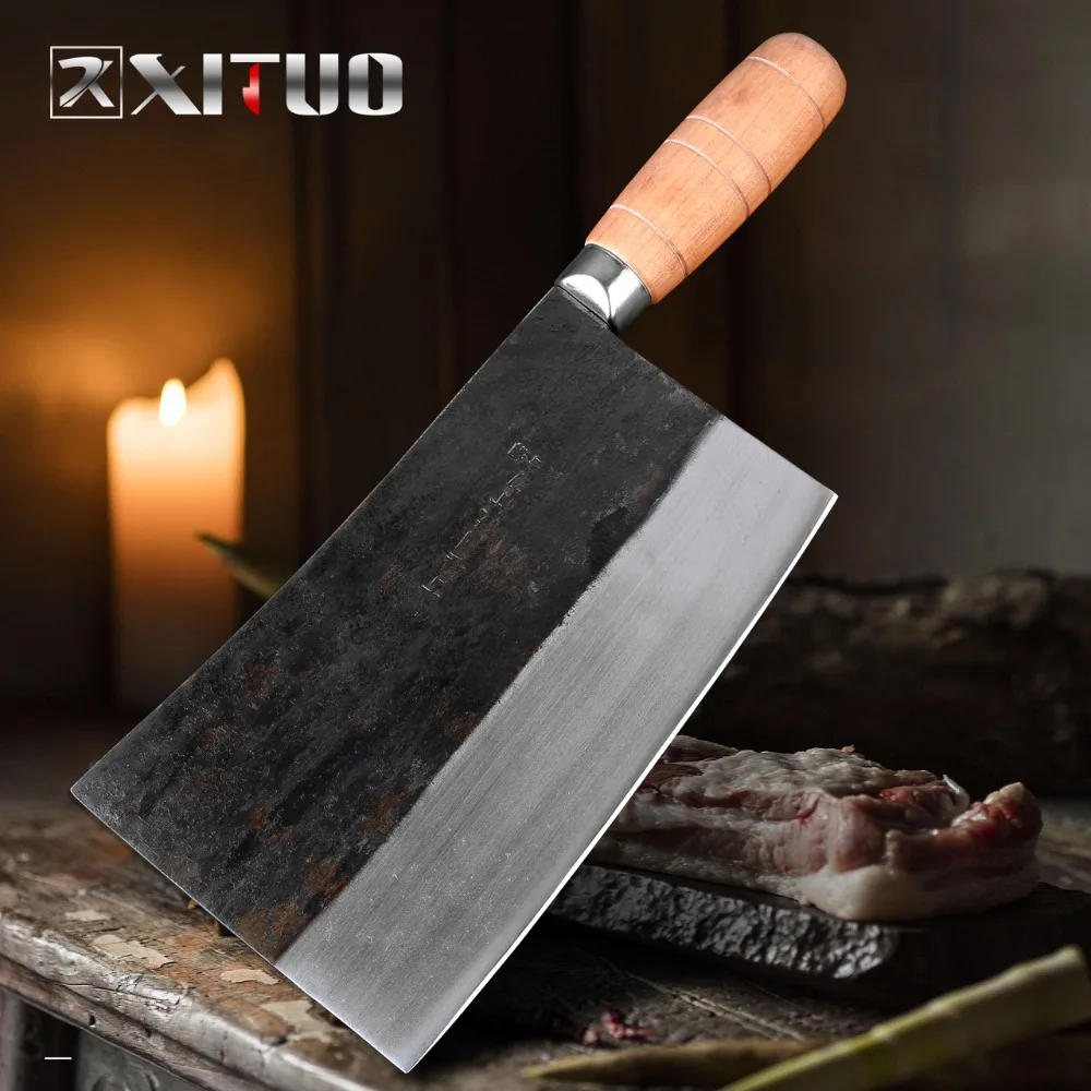 Поварской нож XITUO в китайском стиле измельчитель для мяса убоя кухонный мясник