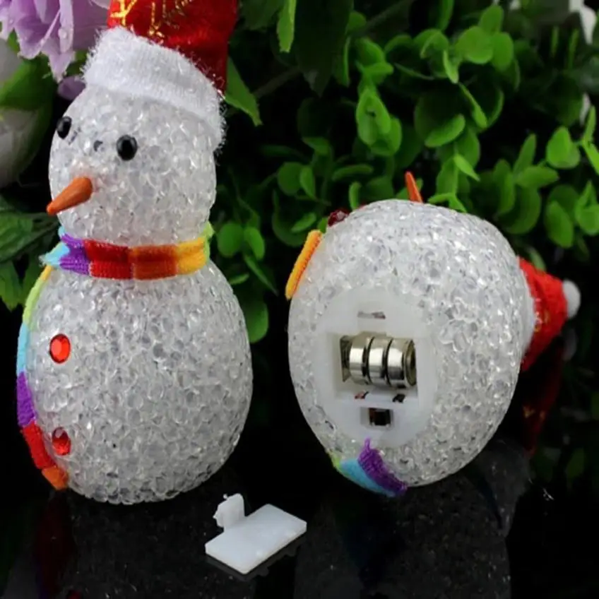 Onaments Merry Christmas украшение дома подарок Детская игрушка светящийся Снеговик счастливый дропшиппинг Jun6