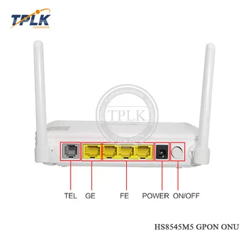 

Hot selling new version HS8545M5 Gpon WiFi Ont onu 1GE + 3FE + VOICE + WIFI + USB English Firmwarel modem, with adapter, no box