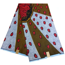 Kwanzaa последняя африканская ткань с принтом голландская восковая ткань 6Yards \ lot