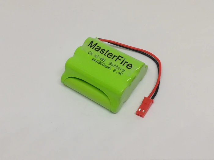 MasterFire новые 8,4 V AAA 800mAh Ni-MH аккумуляторные NiMH батареи с красной вилкой