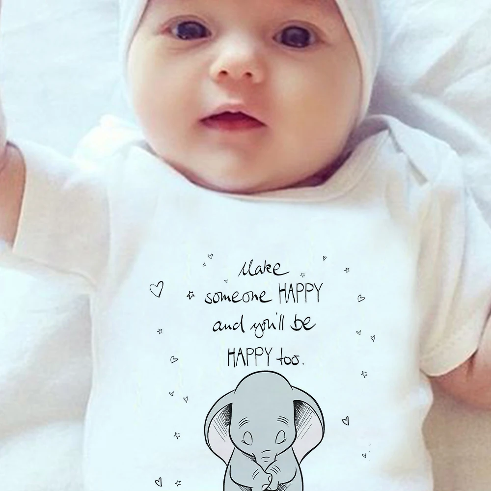 Комбинезоны для новорожденных с графическим рисунком модные повседневные милые