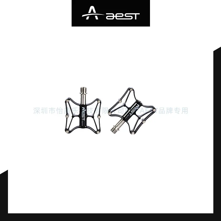 

ST Titanium Shaft Steel Shaft 3 Bearing CNC Mountain Bicycle Pedal Ultra-Light 3D Forging