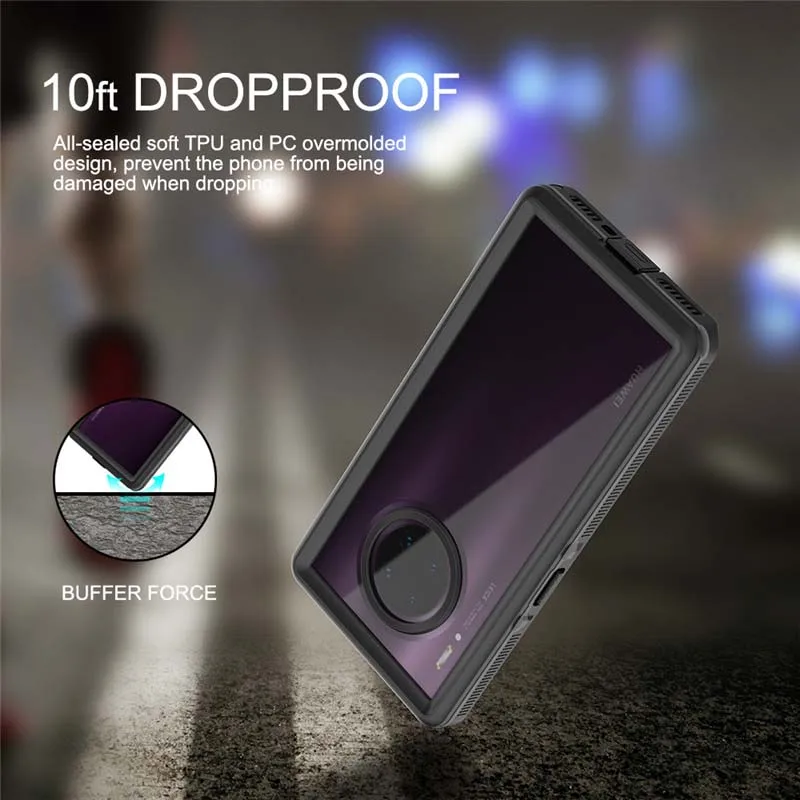 Водонепроницаемый чехол для телефона, чехол для huawei Mate30 Mate30pro, настоящий Водонепроницаемый Чехол, полная защита 360, чехол для воды KS0435