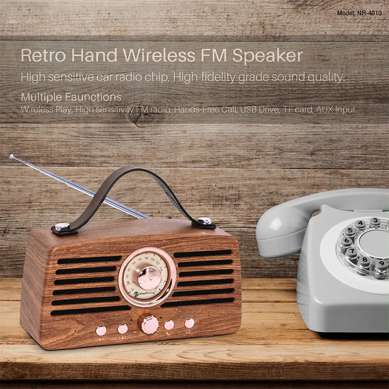 Bluetooth колонки деревянный пластиковый мобильный телефон беспроводной HIFI стерео телефон карта USB портативный ручной акустический сабвуфер радио