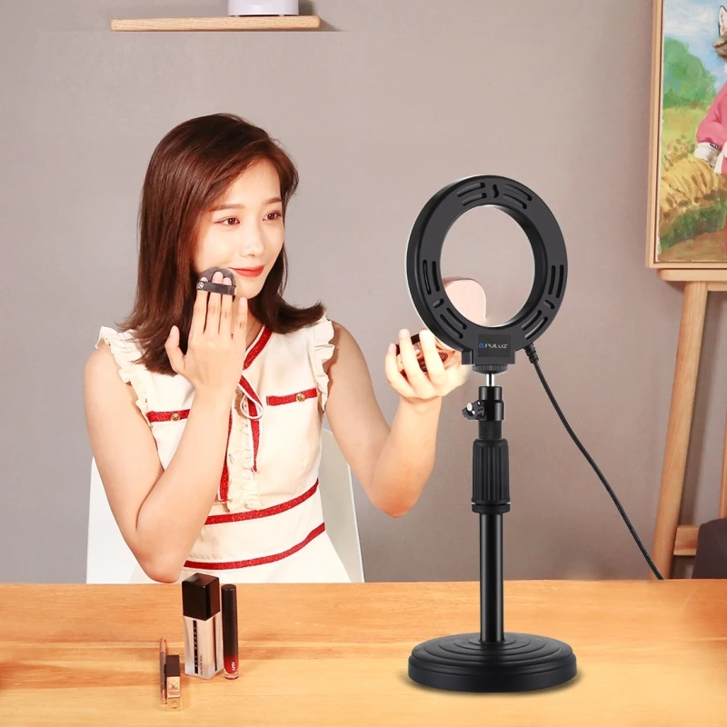 새로운 LED 3.6 인치 아크 얼굴 라이브 미화 라이브 라이트 유튜브 Dimmable 메이크업 비디오 스튜디오 링 라이트 스마트 폰