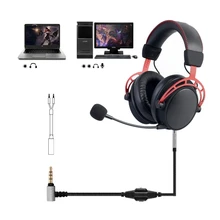 3 5mm Headphone Cable Audio Cord Line For HyperX Cloud Mix Cloud Alpha Gaming Headsets