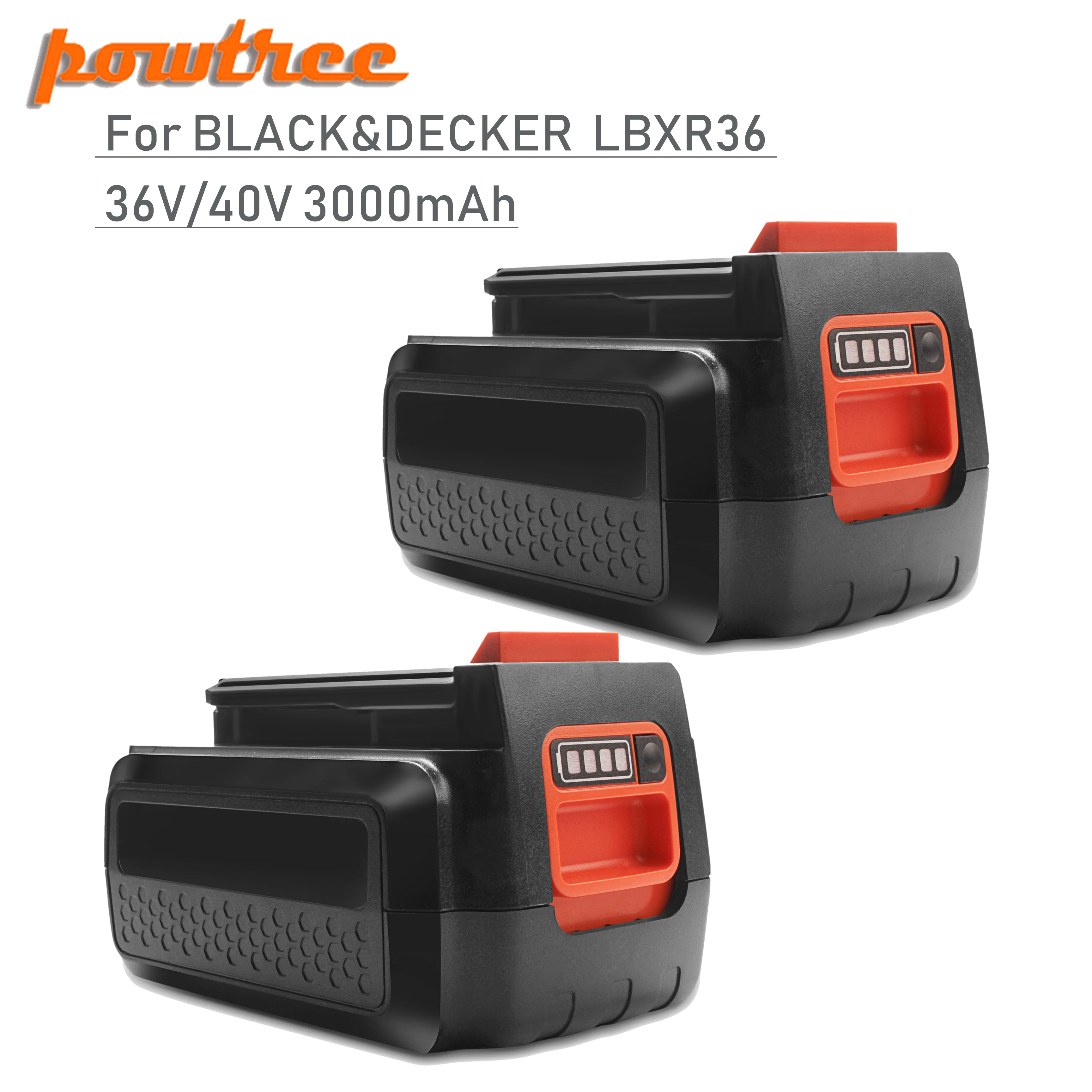 Аккумуляторная батарея Powtree 3 0 Ач 36 В/40 В LBX36 для Black & Decker LBXR36 BXR36 LST136 LST420 LST220 LST300 MTC220