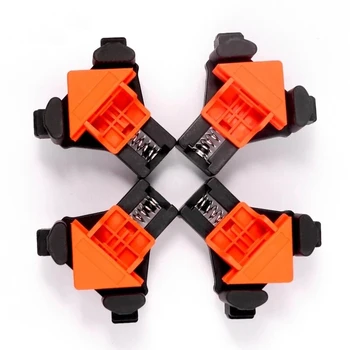 

4PCS 90 Degree Right Angle Clamp Fixing Clips Picture Frame Corner Clamp Woodworking Hand Tool