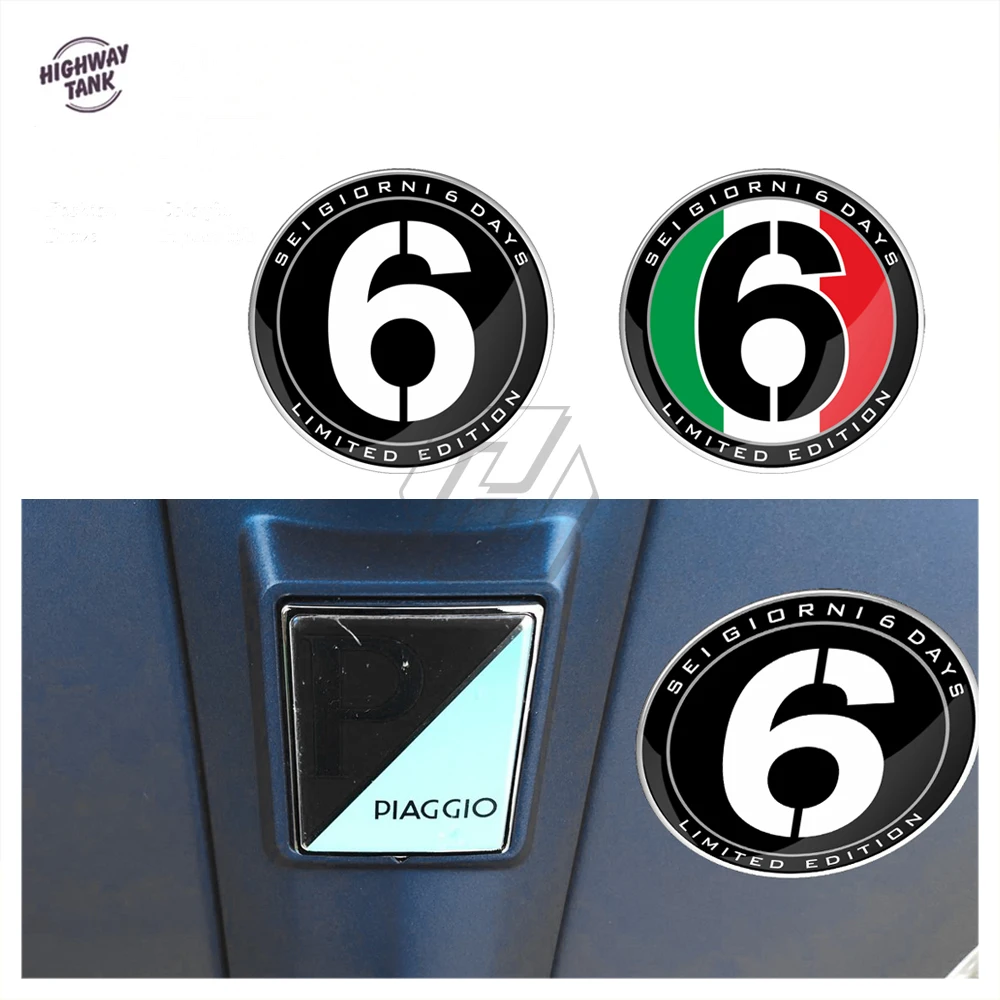 

Scooter Accessories Number 6 Sticker Case for Vespa Series 2 Sei Giorni GTS 300 250 300ie Sprint 50 150