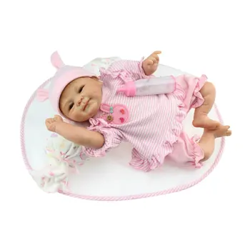 

42/55cm Newborn Baby Doll Toys Full Body Soft Silicone Vinyl Baby Doll Handmade Lifelike Reborn Baby Doll Toys baby reborn Gifts